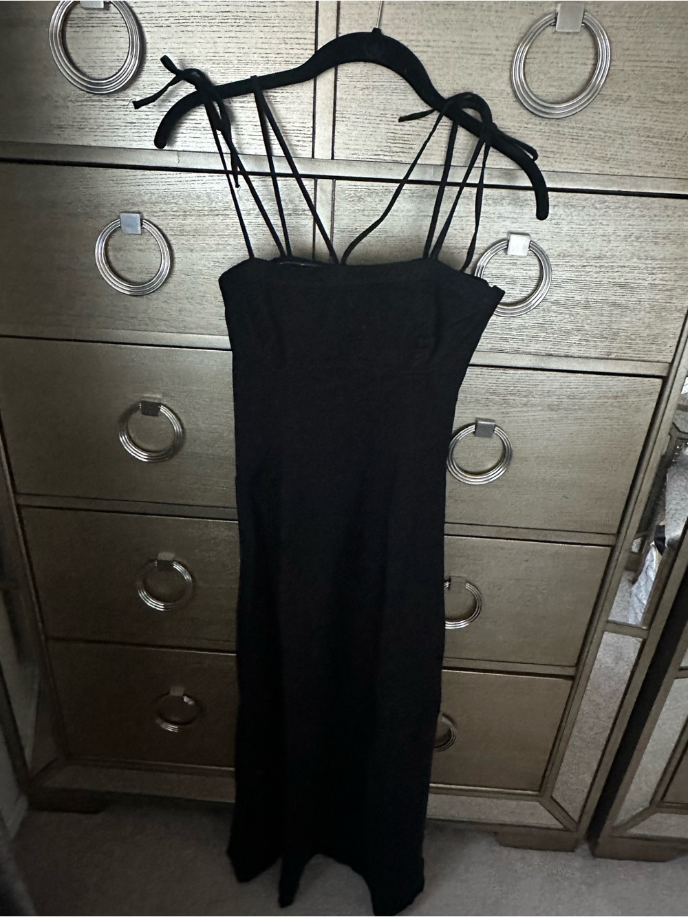🛍️SALE🛍️ Mavi Black Strappy Cotton Maxi Dress - Picture 2 of 5